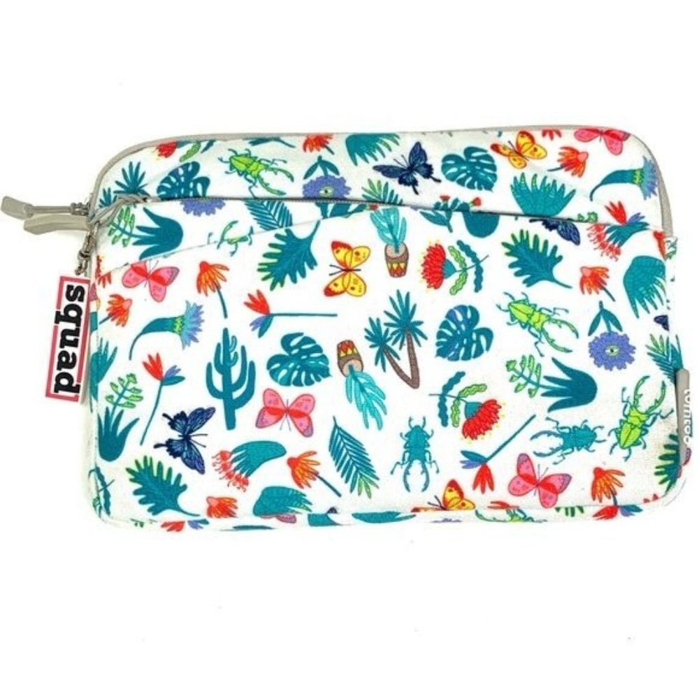 Tomtoc Padded Tablet Case-Botanical Print, 11”W x 7.4”H